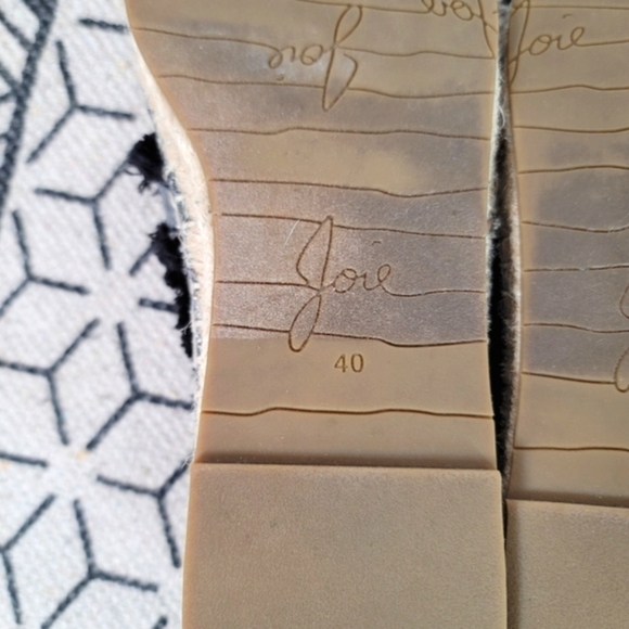 JOIE VIVIENNE FRINGE CHAMBRAY ESPADRILLE FLATS, SZ 10/ 40 EUR - Picture 12 of 13